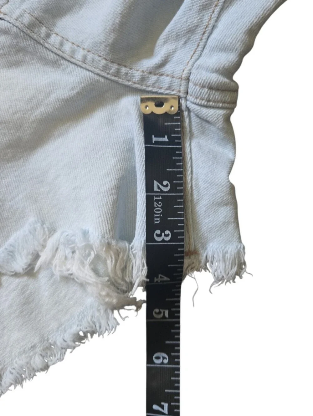 Kendall & Kylie Light White Ripped Denim Cutoff Shorts 9/29